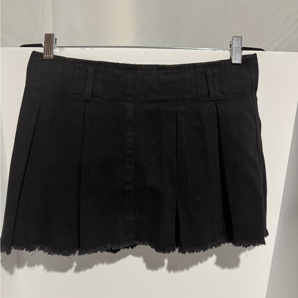 Hunter & Brown Black Pleated Mini Skort/Skirt New with Tags Size Medium